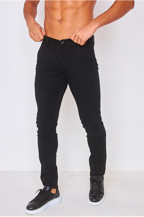 Pantalon chino noir