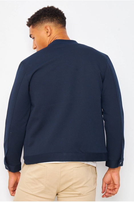 Bomber bleu marine uni