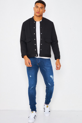 Bomber noir uni