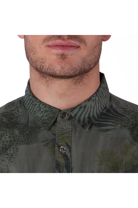 Kaporal puzzo short-sleeve shirt in khaki