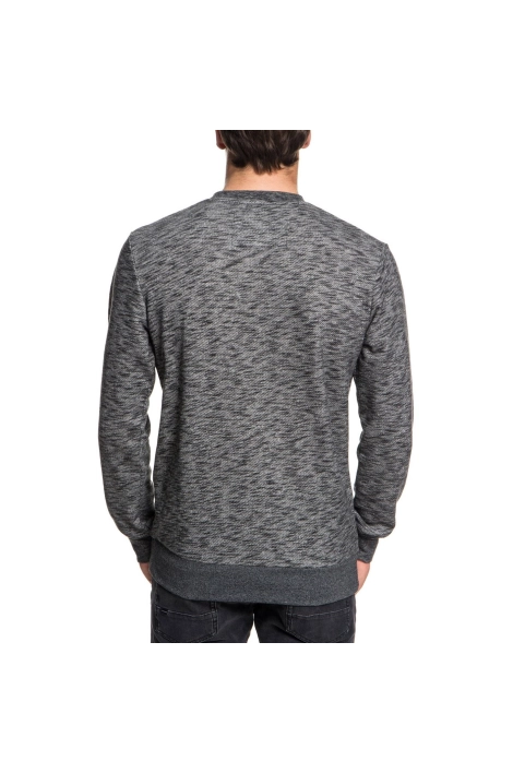 Sweat col rond Quiksilver Shadow gris