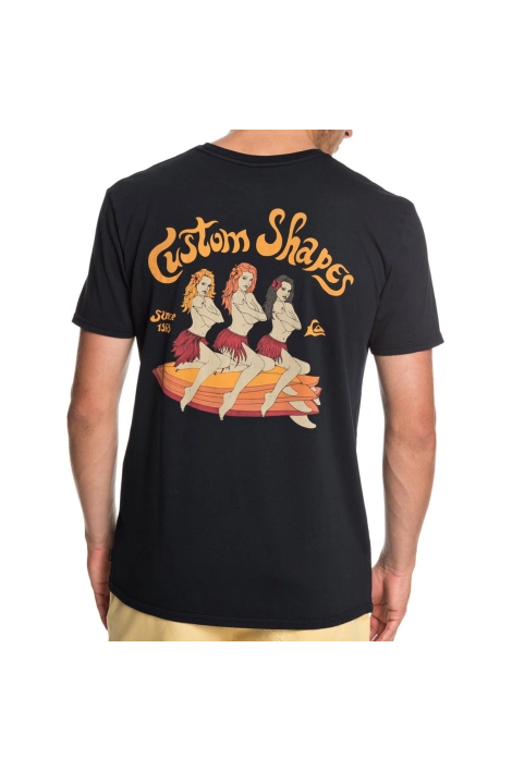 T-shirt Quiksilver Kustom Shapes noir