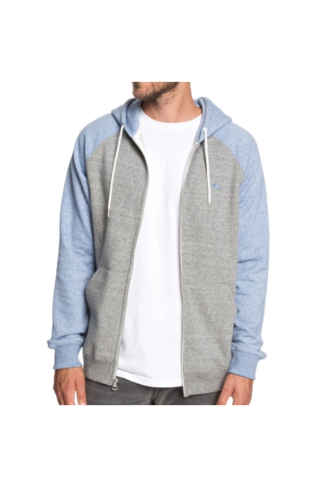 Quiksilver everyday blue/grey zipped sweatshirt