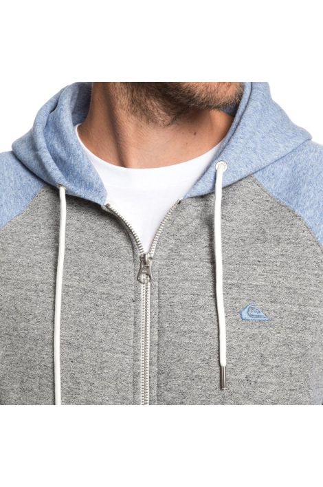Sweat zippé Quiksilver Everyday bleu/gris