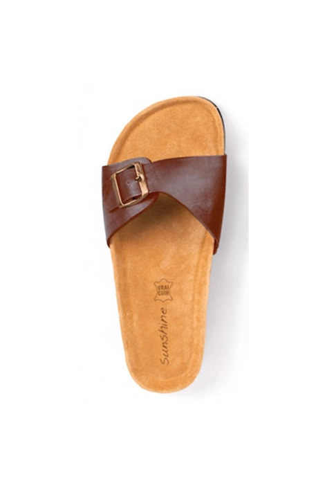 Steppschuhe Sunshine Eva Leder Mattbraun