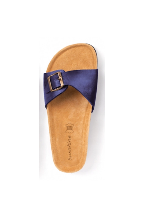 Steppschuhe Sunshine Eva Leder Mattblau