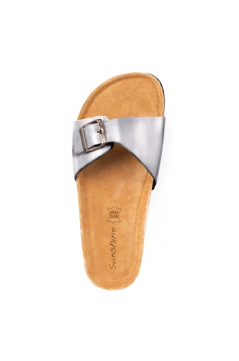 Steppschuhe Sunshine Eva Leder Silber W