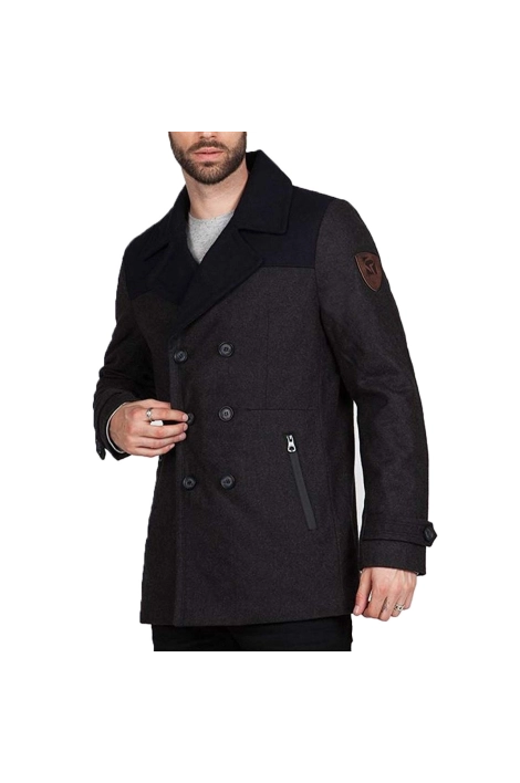 Redskins twizz cyber heather gray/blue trench coat