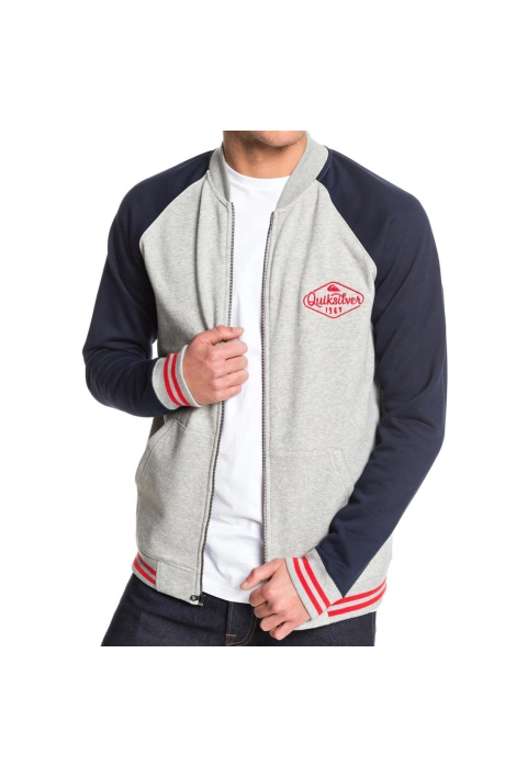 Sweat Bomber Quiksilver Saltwater Brigade gris
