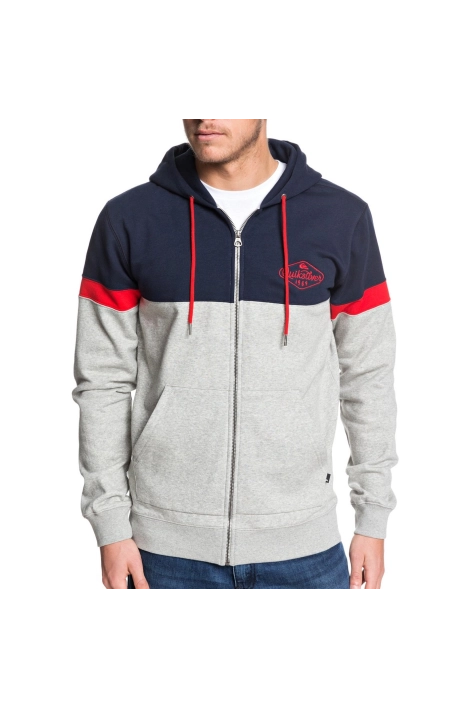 Quiksilver kumano grey zipped sweatshirt