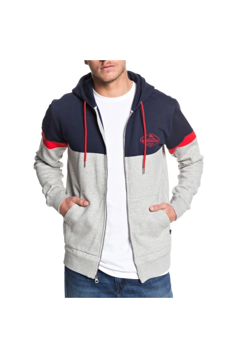 Quiksilver kumano grey zipped sweatshirt