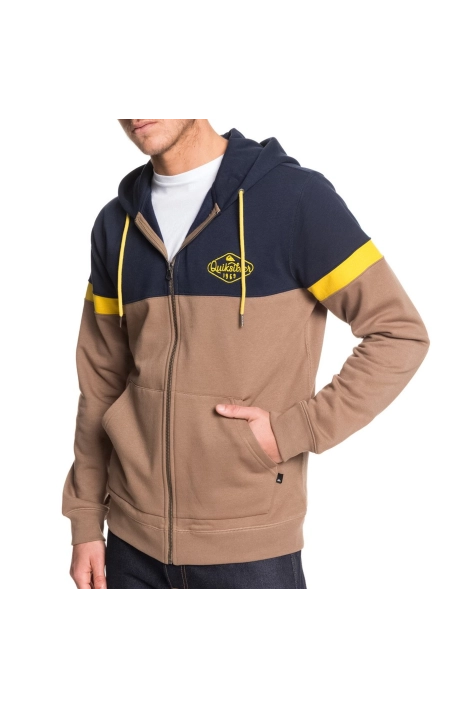 Sweat zippé Quiksilver Kumano marron