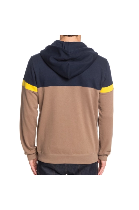Quiksilver kumano brown zipped sweatshirt