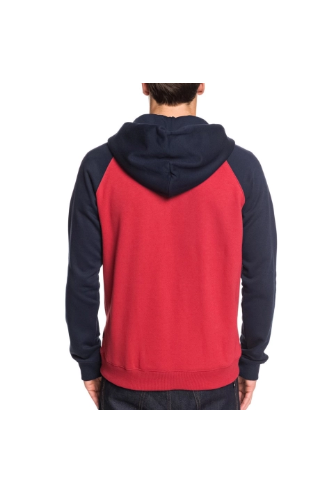 Quiksilver everyday red/blue zipped sweatshirt