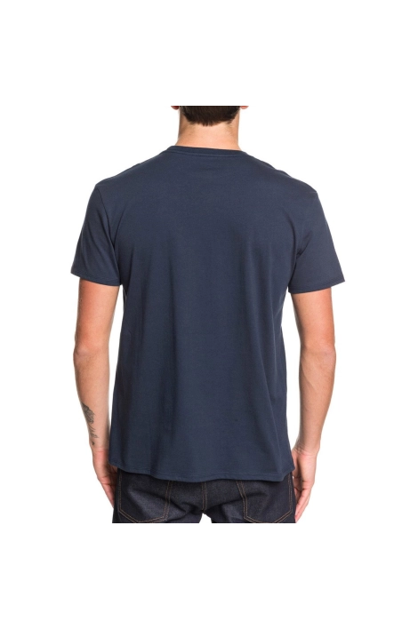 T-Shirt Quiksilver Skull Open Face bleu marine