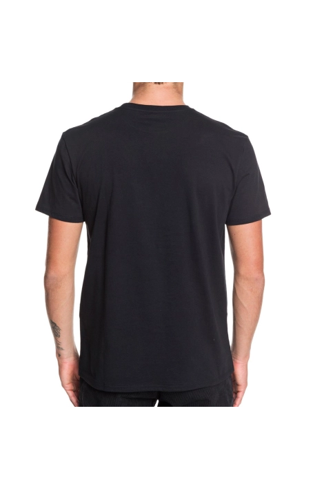 Quiksilver black skull open face t-shirt