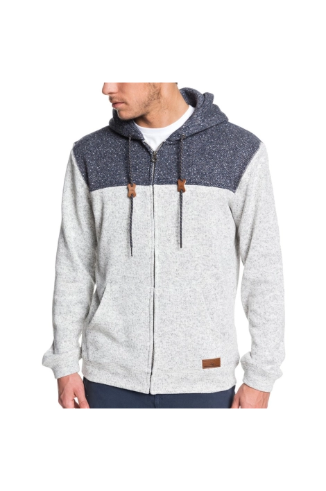 Sweatshirt mit Reißverschluss Quiksilver Keller Block grau