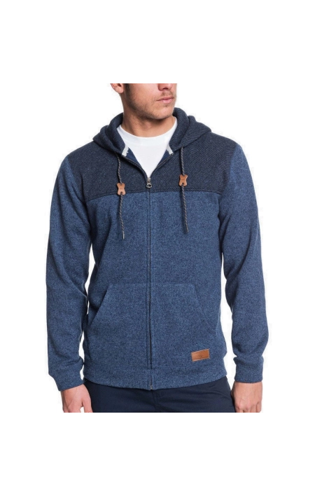 Sweatshirt mit Reißverschluss Quiksilver Keller Block blau