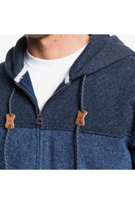 Sweatshirt mit Reißverschluss Quiksilver Keller Block blau