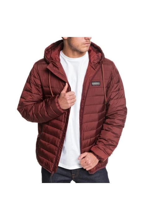 Quiksilver scaly bordeaux down jacket