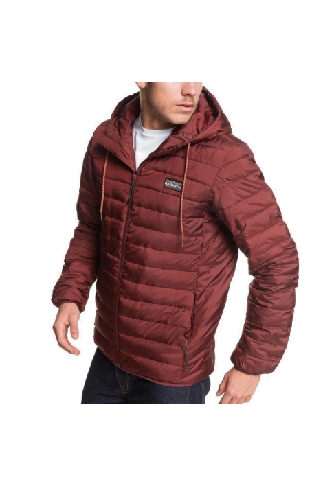Quiksilver scaly bordeaux down jacket