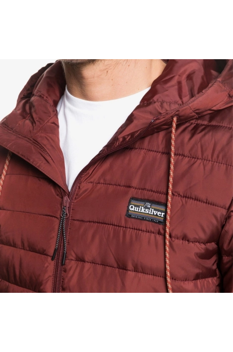 Quiksilver scaly bordeaux down jacket