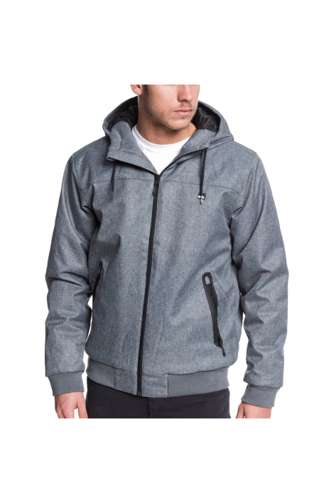 Quiksilver brooks 5k gray waterproof jacket