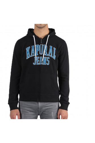 Sweat zippé Kaporal Peter noir