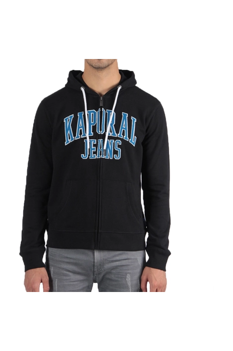 Sweat zippé Kaporal Peter noir