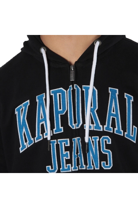Sweat zippé Kaporal Peter noir