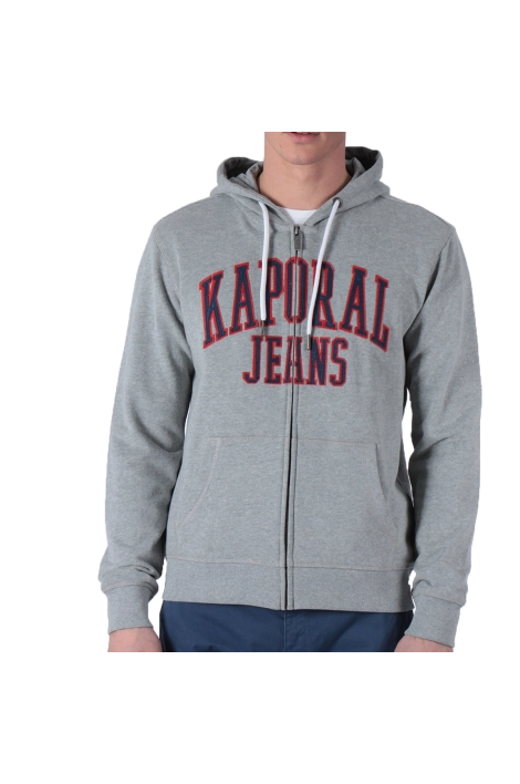 Sweat zippé Kaporal Peter gris