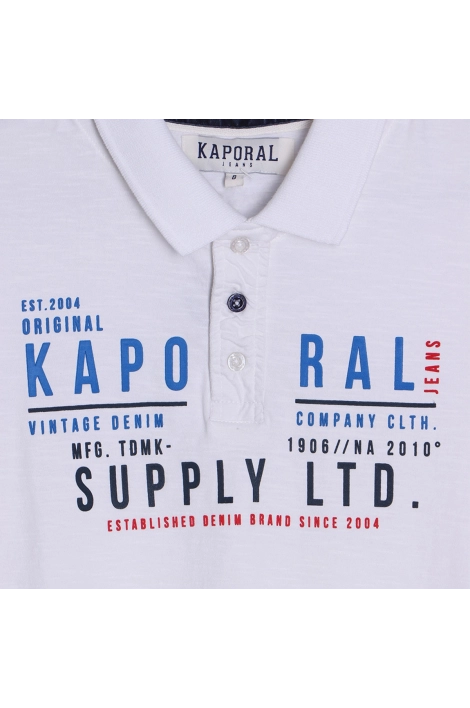 Polo enfant Kaporal Alba blanc