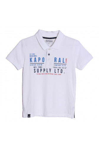 Polo enfant Kaporal Alba blanc
