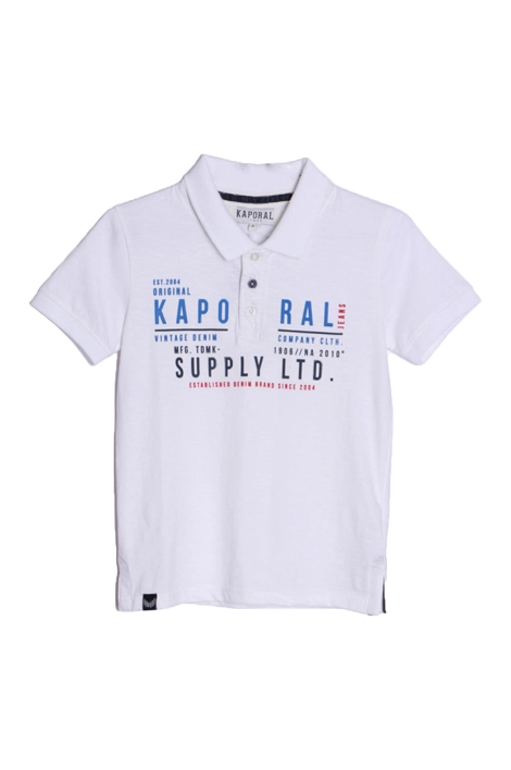 Polo enfant Kaporal Alba blanc