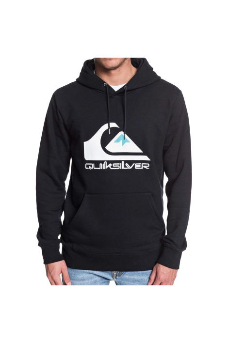Sweat à capuche Quiksilver Omni Logo noir