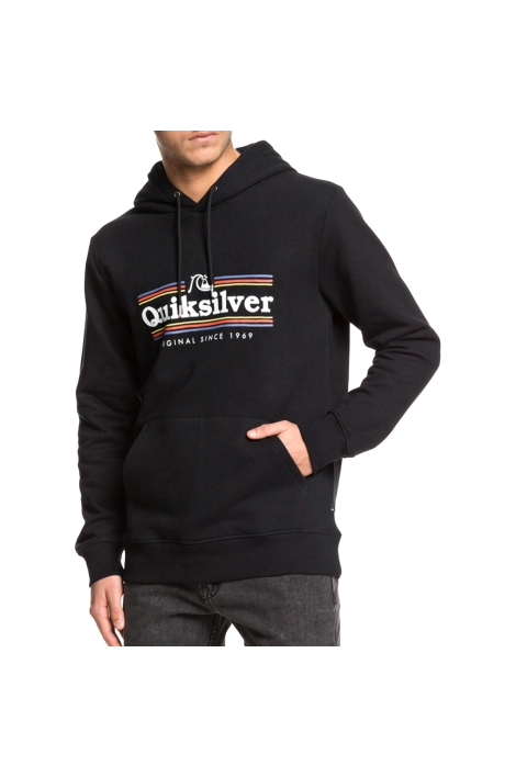 Sweat à capuche Quiksilver Get Buzzy noir