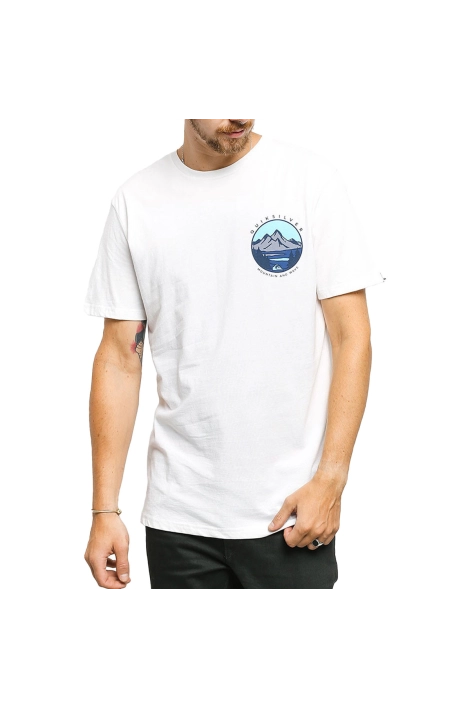 T-shirt Quiksilver Lake Chaser blanc