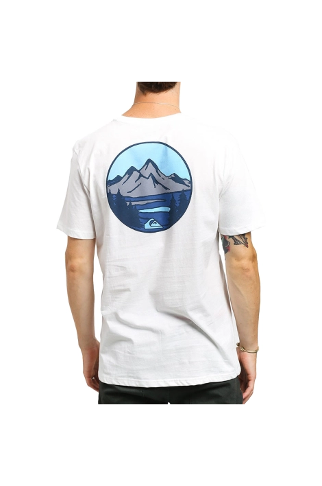 T-shirt Quiksilver Lake Chaser blanc