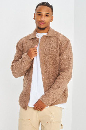 Gilet marron en laine