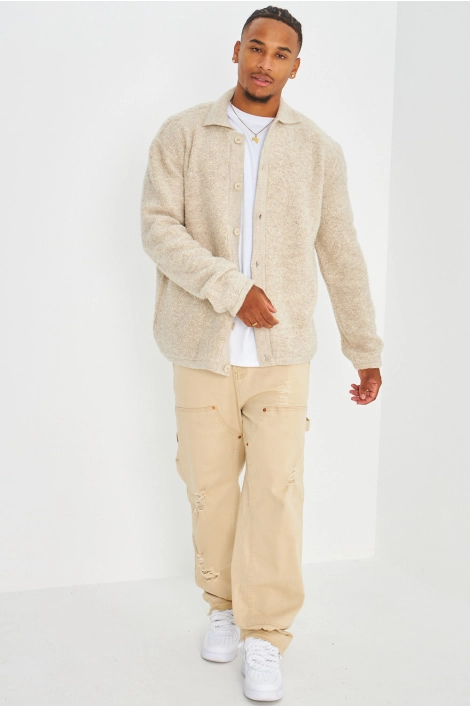Gilet beige en laine