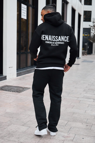 Sweat à capuche noir "renaissance  "