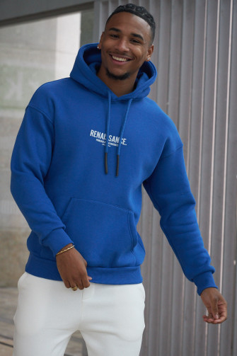 Sweat à capuche bleu foncé "renaissance  "