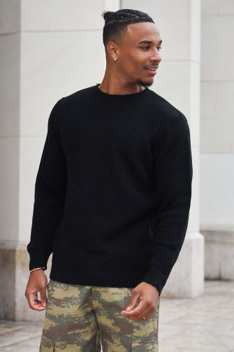 Pull en maille noir