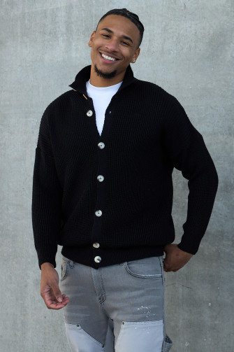 Gilet en maille noir