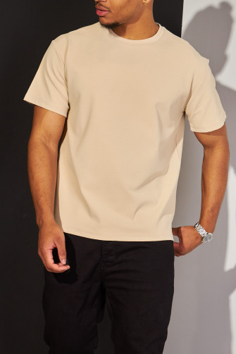 T-shirt basic beige