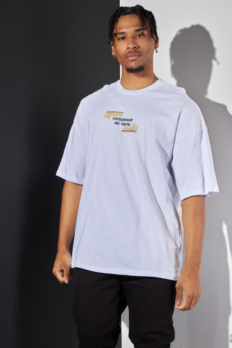 T-shirt blanc "contemporary art visions"