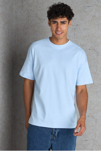 T-shirt basic bleu