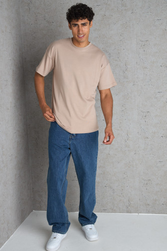 T-shirt basic camel
