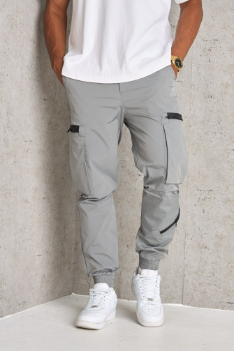 Jogger pant gris cargo
