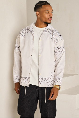 Beige paisley jacket
